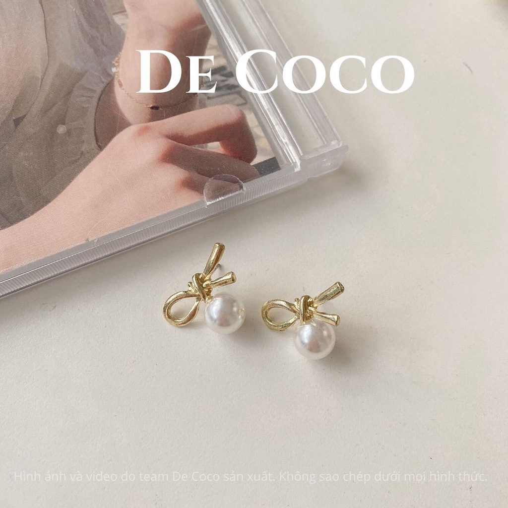 Khuyên tai vintage oval mini De Coco