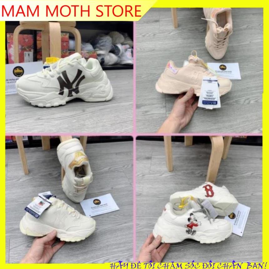 Giày mlb các mẫu ny đế trắng mickey đỏ holo vang holo hồng full size MAM MOTH