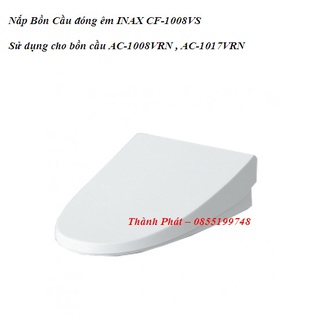 Inax - nắp bồn cầu đóng êm inax cf1008vs, dùng cho bồn cầu inax ac1008vrn, ac1017vrn