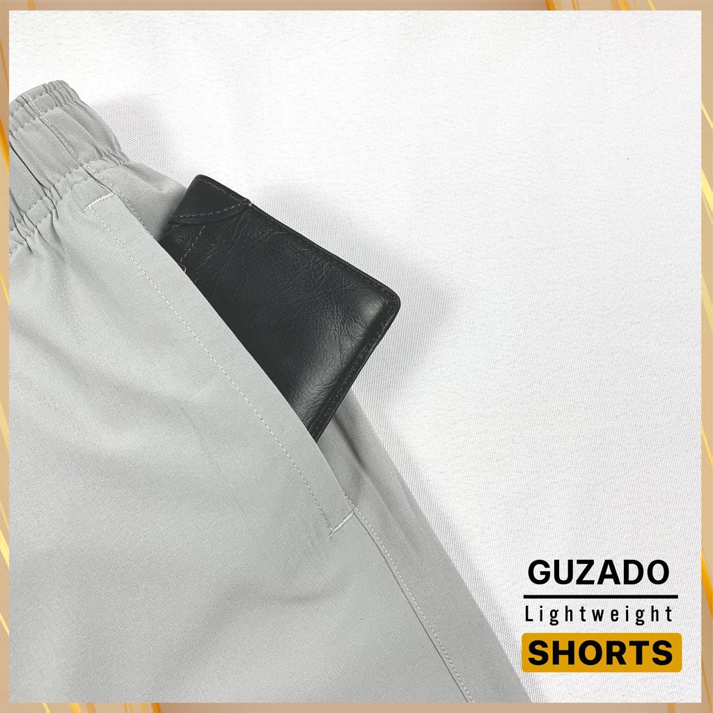 Quần sooc thể thao GUZADO, kiểu dáng Basic dễ phối đồ (5 Màu Cơ Bản), Co Giãn 4 Chiều, Vận Động Thoải Mái GSR01 | BigBuy360 - bigbuy360.vn