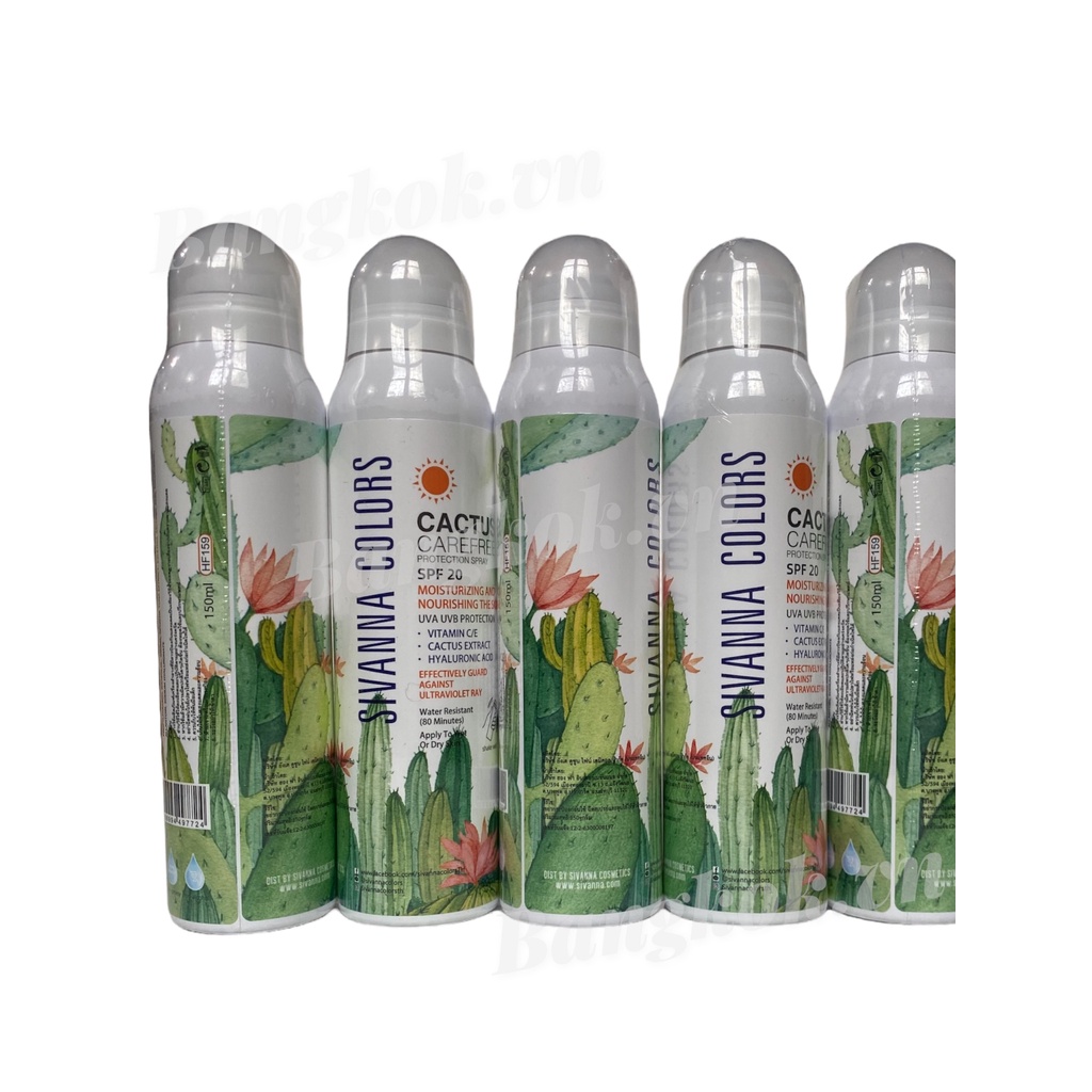 Xịt Chống Nắng Sivanna Color Thái Lan 150ml SPF 20