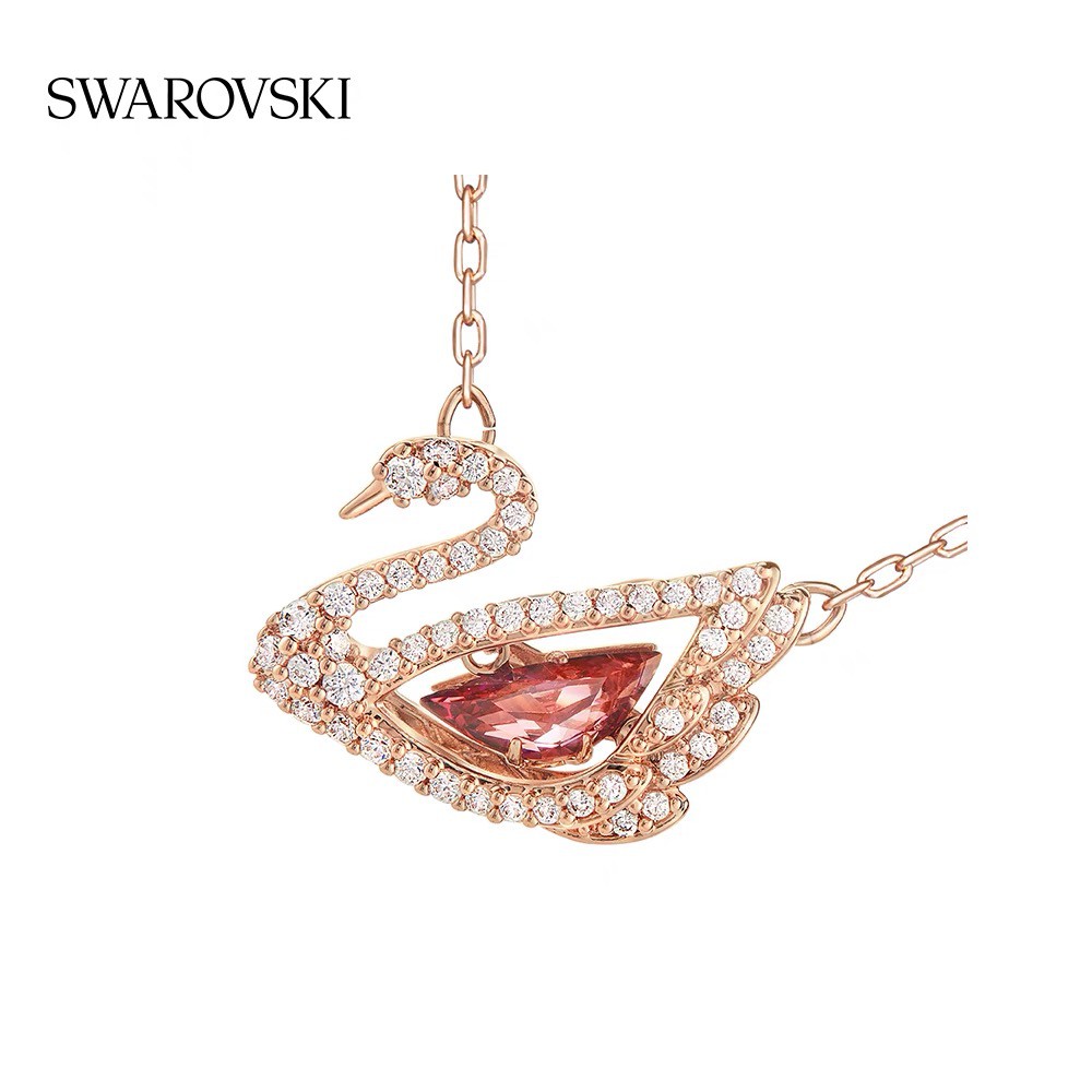 FREE SHIP Dây Chuyền Nữ Swarovski DANCING SWAN 125th Anniversary Elegant Charm Crystal Necklace Necklace Crystal FASHION Cá Tính Trang Sức Trang Sức Đeo THỜI TRANG