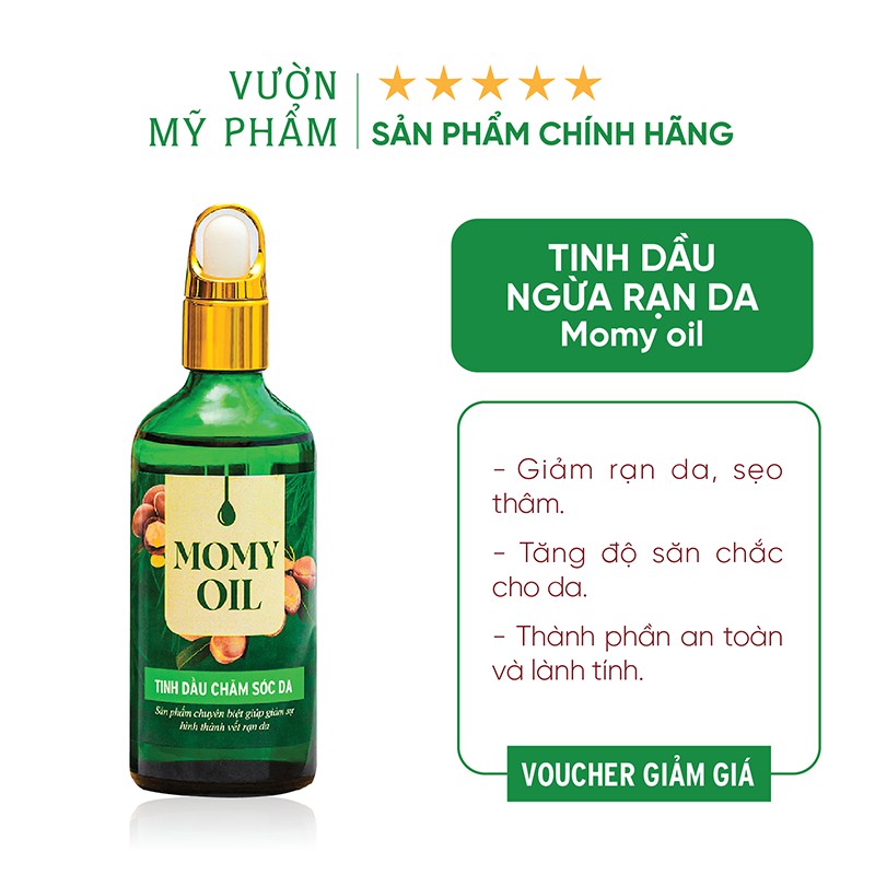 Tinh dầu giảm rạn da bà bầu Momy oil - Ngăn ngừa rạn da cho bà bầu từ 3 tháng trong thai kỳ tới 6 tháng sau sinh