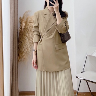 12538 Áo blazer đóng cúc lệch