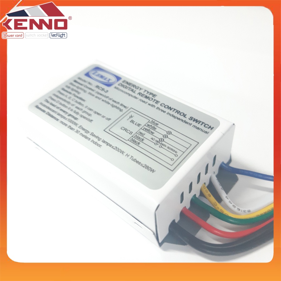 Công tắc điều khiển từ xa 3 kênh kèm khiển, giá, pin loại đẹp