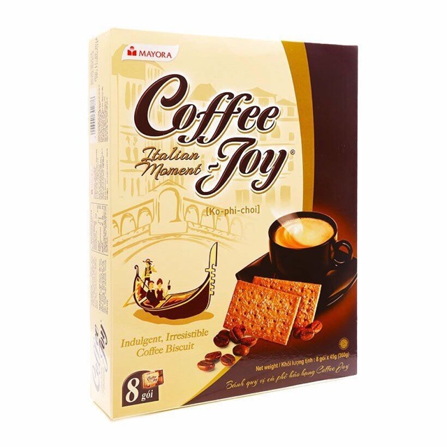 Bánh quy cà phê Coffee Joy 180g (4 gói)