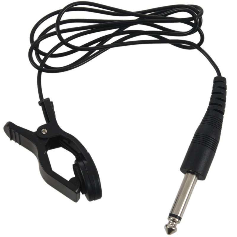 Black Guitar Acoustic Clip On Pickup Piezo Contact Microphone