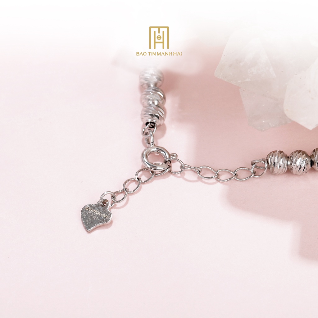 Lắc tay bi bạc xi cao cấp sáng sáng bóng phong cách HQ LB02 Bảo Tín Mạnh Hải | BigBuy360 - bigbuy360.vn
