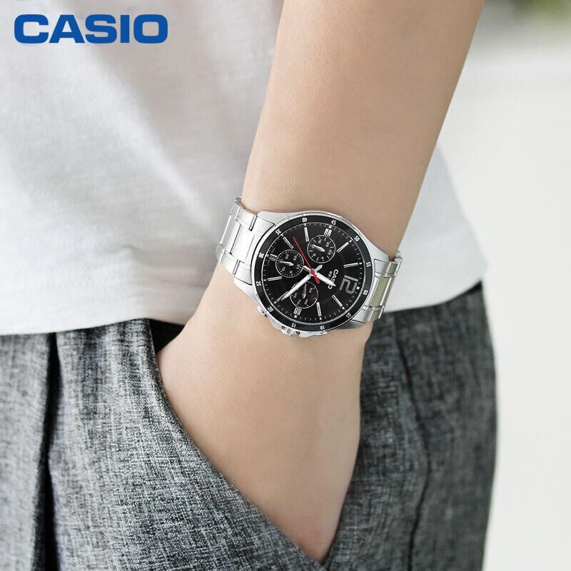 Đồng hồ nam Casio MTP-1374D-1AVDF dây kim loại Bill Hàn