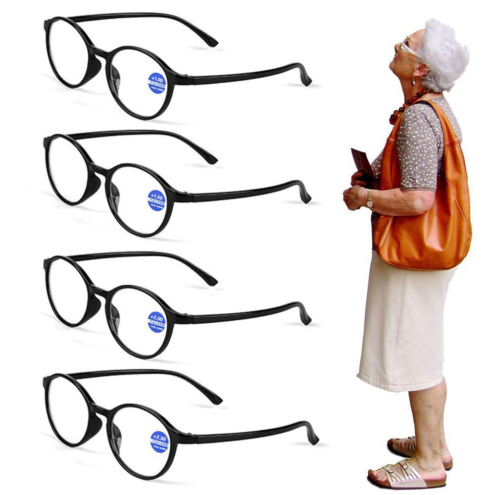 WONDER Kính Đọc Sách Gọng Tròn Chống Mỏi Mắt + 1.00 ~ + 4.00