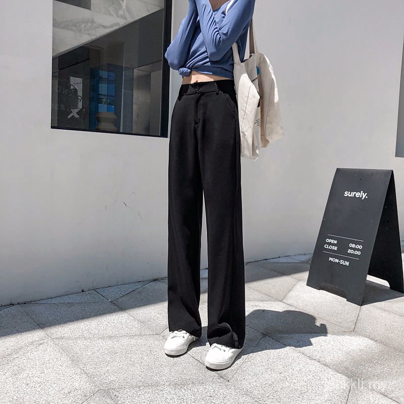 Quần Dài Nữ Ống Rộng Lưng Cao Thời Trang | BigBuy360 - bigbuy360.vn