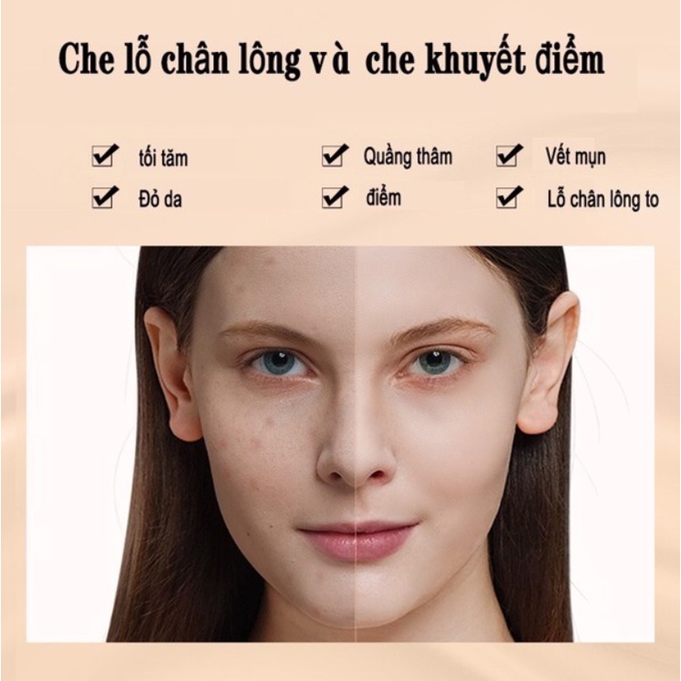 Kem Nền Mịn Da Che Khuyết Điểm Lâu Trôi ZEESEA Silky Long Lasting Makeup Foundation