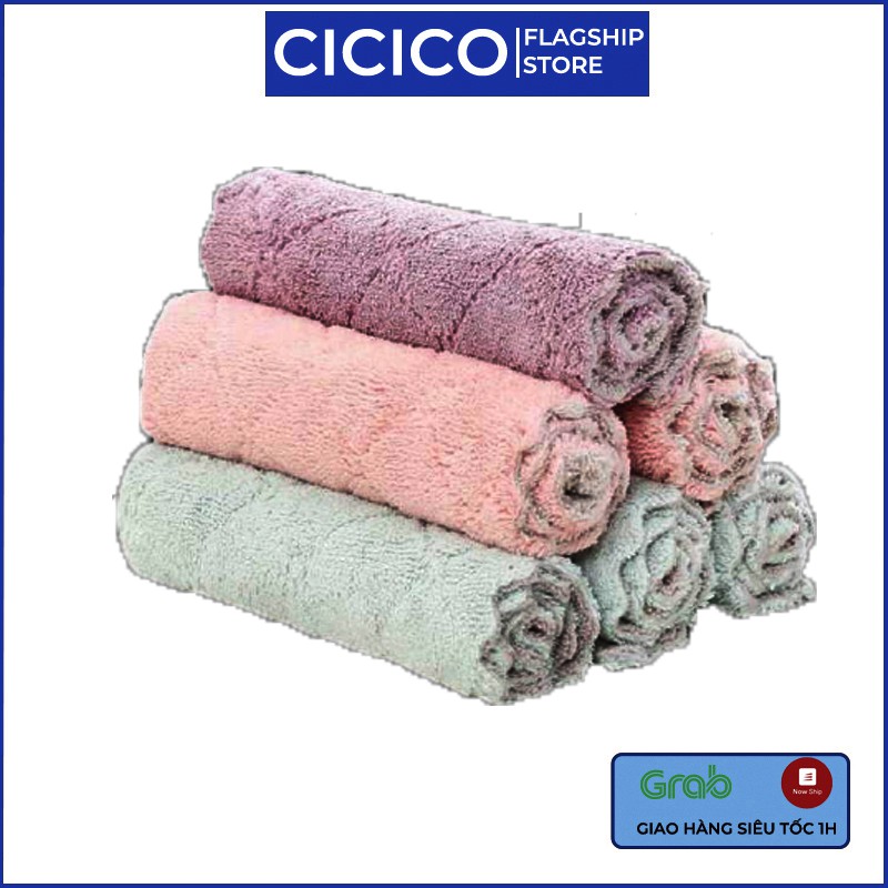 Khăn lau đa năng Cicico H600 Khăn lau tay bát đĩa nhà bếp vải mềm mịn thấm nước siêu nhanh tiện lợi an toàn | BigBuy360 - bigbuy360.vn