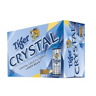 Bia Tiger Bạc Crystal 330ml Thùng 24 lon