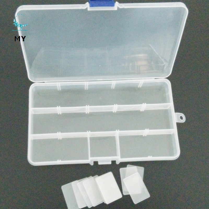 Hộp nhựa nhiều ngăn dùng để đựng đồ trang sức đa năng tiện lợi
