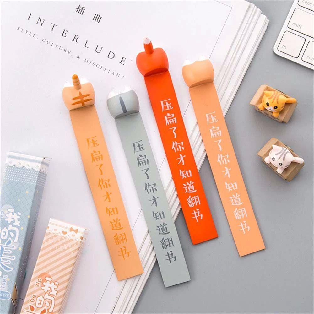 AUGUSTINE Thẻ Đánh Dấu Trang Sách Hình Chú Chuột Hamster 3D Dễ Thương