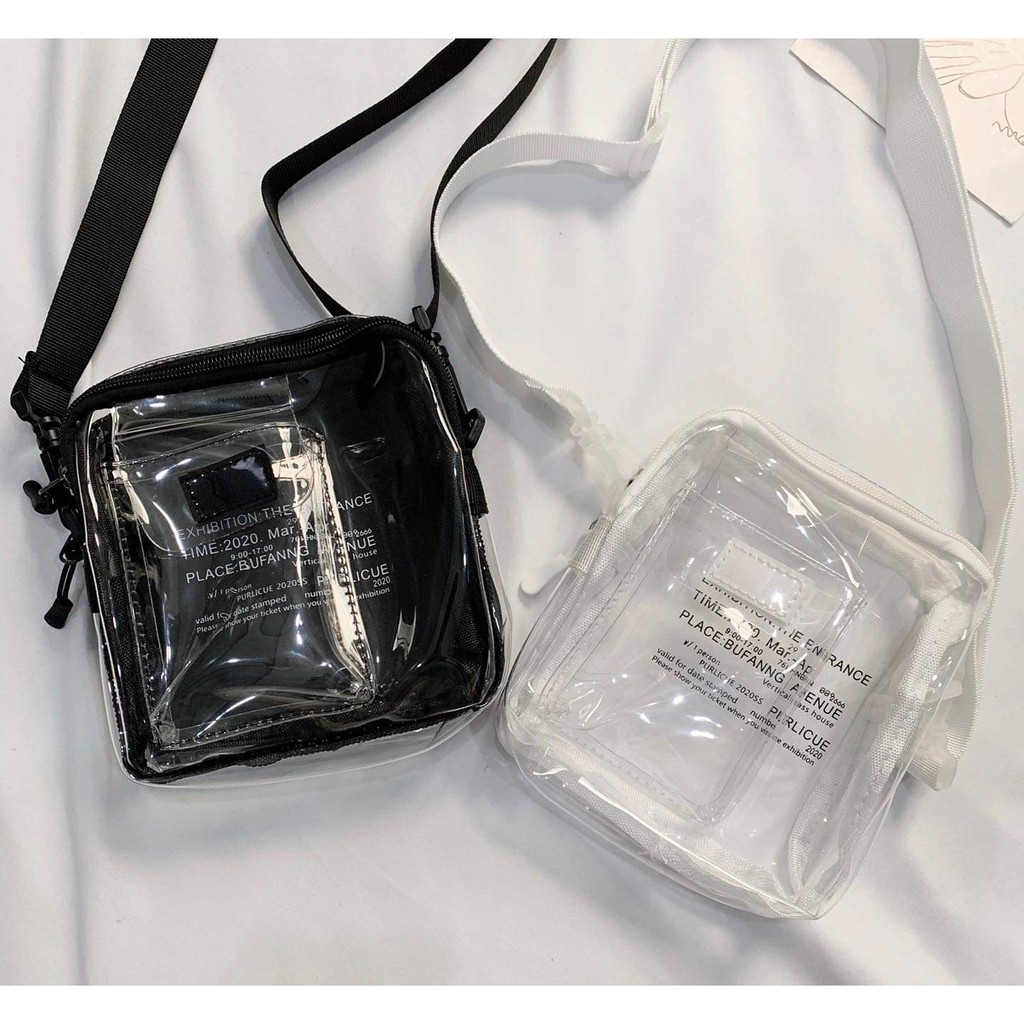 Túi Đeo Chéo Trong Suốt MINIBAG TIME:2020 Unisex