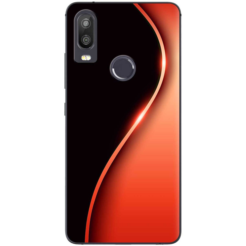Ốp lưng Vsmart Active 1, Active 1 Plus, Active 3 in hình Đường cong cam