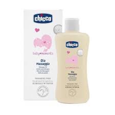 Dầu mát xa Chicco chiết xuất cám gạo 0M+ 200ml