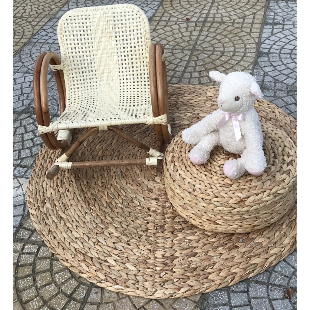 Combo ghế mây thảm lục bình dành cho stuido giá xưởng bán chạy nhất | BigBuy360 - bigbuy360.vn