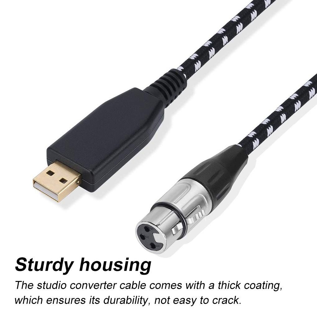 Cáp ChuyểN ĐổI Âm Thanh USB Sang XLR USB2 0 Chuyên NghiệP