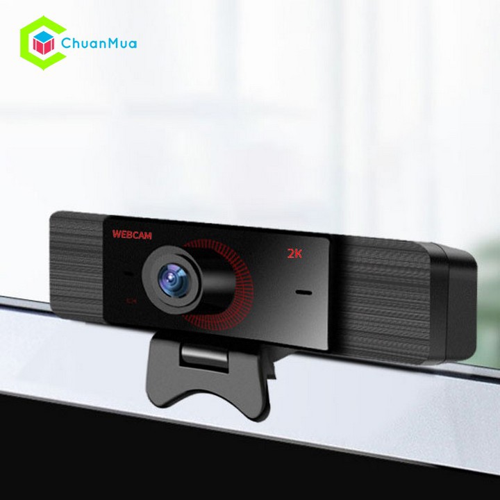 WebCam Full HD 1080 / 2K Tích Hợp 2 Mic, Xoay 360 Độ - Camera Máy Tính, Gọi Zalo học Zoom Online, trực tuyến