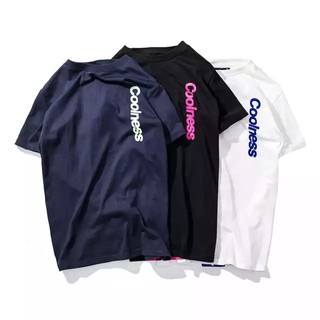 Áo thun oversize nam nữ in decal lụa COOLNESS Unisex chất liệu vải tốt cotton M L XL màu đen và trắng Trumunisex