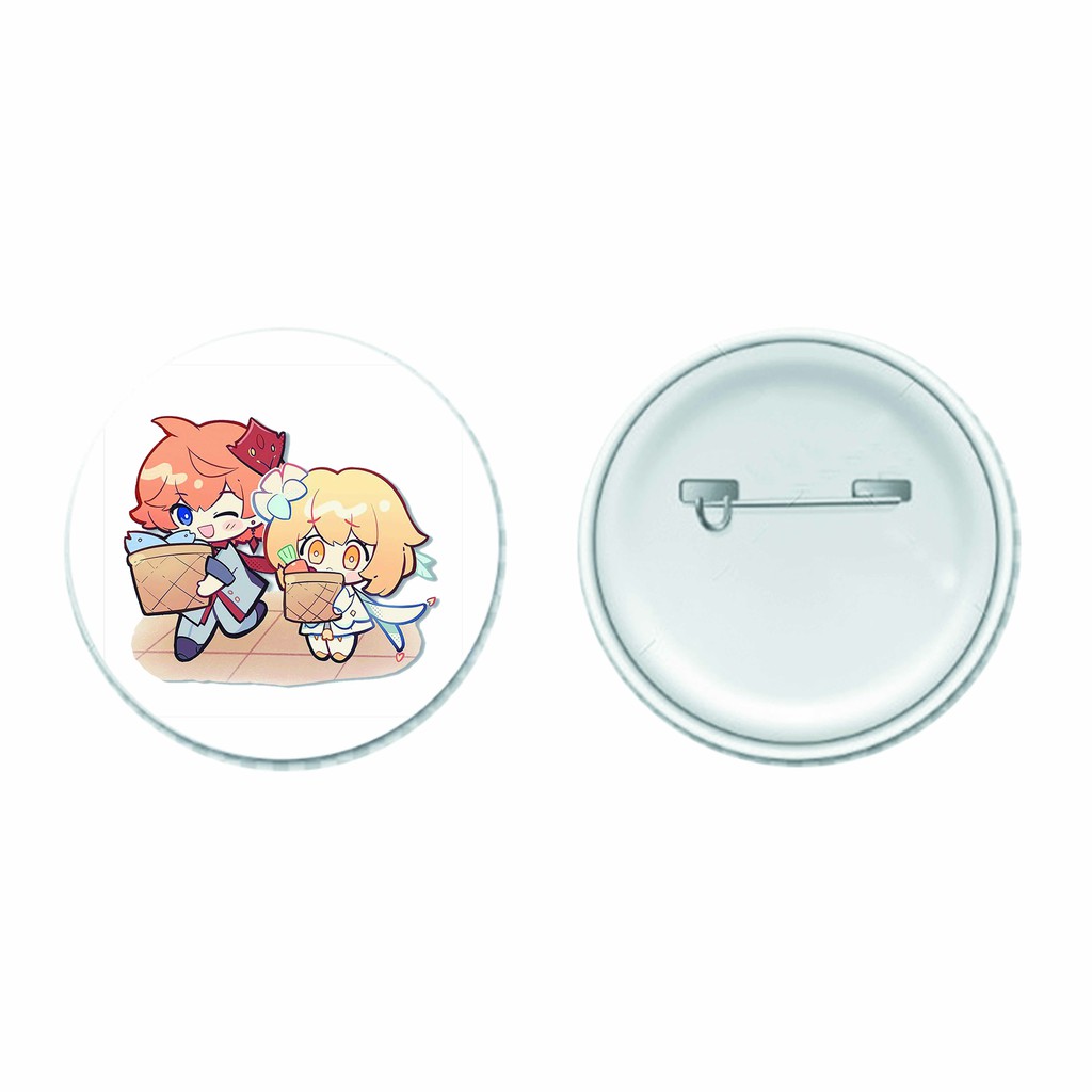 Huy hiệu cài áo in hình tổng hợp anime chibi dễ thương tiện lợi