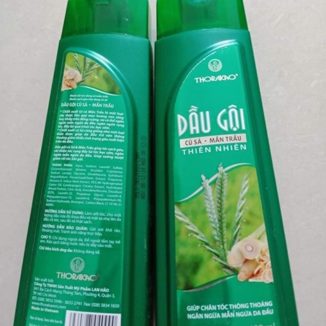 Dầu gội Củ Sả Mần Trầu Thorakao 400ml