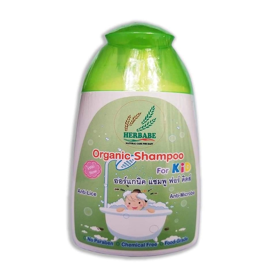 Dầu gội cho bé / Organic / Dầu gội hữu cơ Herbaber cho bé, Nhập khẩu Thái Lan chính hãng