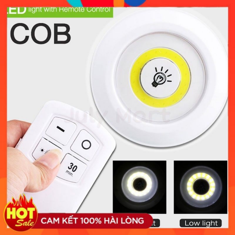 Bộ 3 Đèn LED Thông Minh Dán Tủ Dán Tường - Điều Khiển Từ Xa, Hẹn Giờ