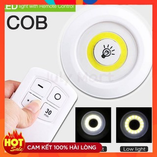 Bộ 3 đèn led thông minh dán tủ dán tường - điều khiển từ xa, hẹn giờ