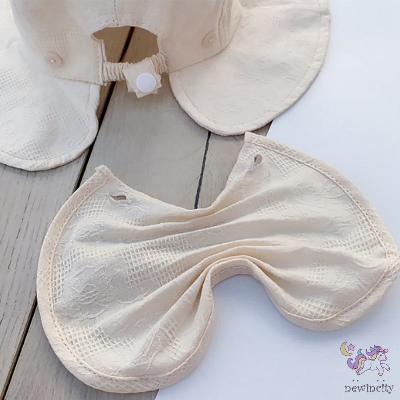 Mũ Rộng Vành Phối Nơ Xinh Xắn Cho Bé Gái