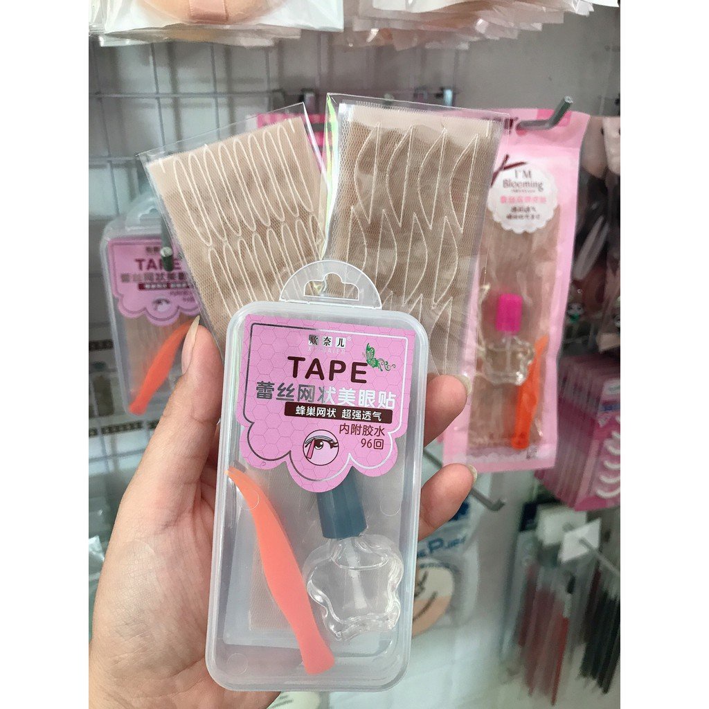 Kích Mí Lưới Tape Kèm Keo Và Dụng Cụ Gồm 60 Miếng