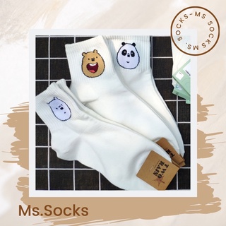 Tất mặt gấu we bare bears WB