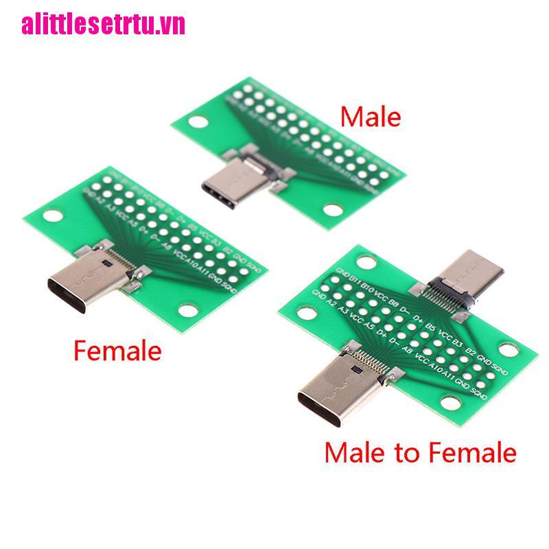 Bảng Mạch Chuyển Đổi 24 + 2P USB 3.1 Type-C Male Sang Female