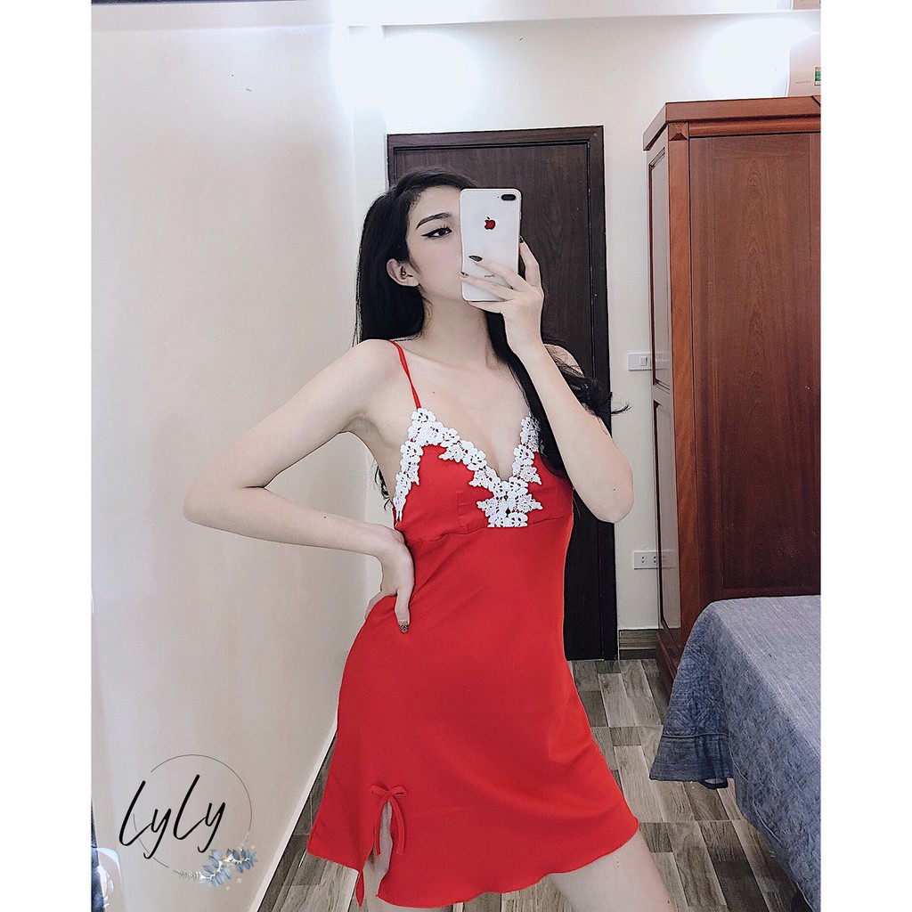 Váy ngủ lụa hai dây Lylylorem VN002 | BigBuy360 - bigbuy360.vn