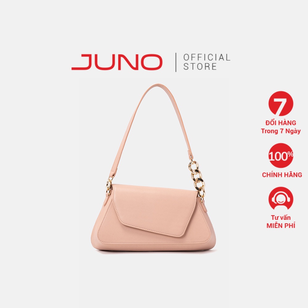Túi Xách Nữ Thời Trang JUNO Cỡ Nhỏ Da Trơn Bất Đối Xứng TXN552