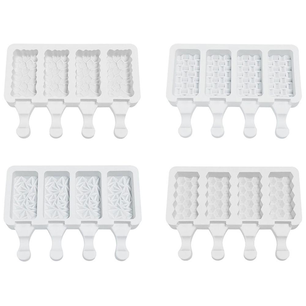 Khuôn Silicone Làm Kem 4 Ngăn Tại Nhà