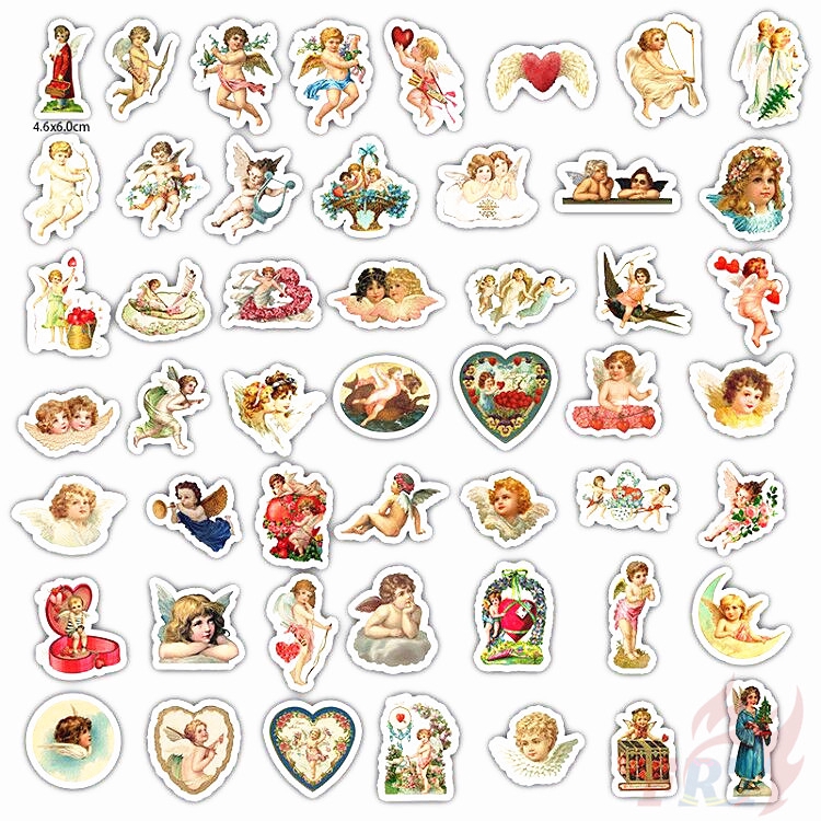 ❉ Cute Cupid Series 02 Stickers ❉ 50Pcs/Set Rome Angel Amor Waterproof DIY Fashion Doodle Decals Stickers