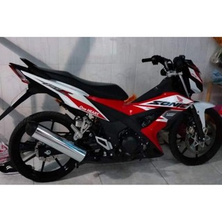 tem rời sonic 150 trắng đỏ - decal xe máy ruby