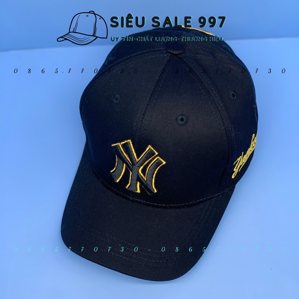 MŨ LƯỠI TRAI KAKI NN-Y VIỀN VÀNG THỜI TRANG NAM NỮ CAO CẤP