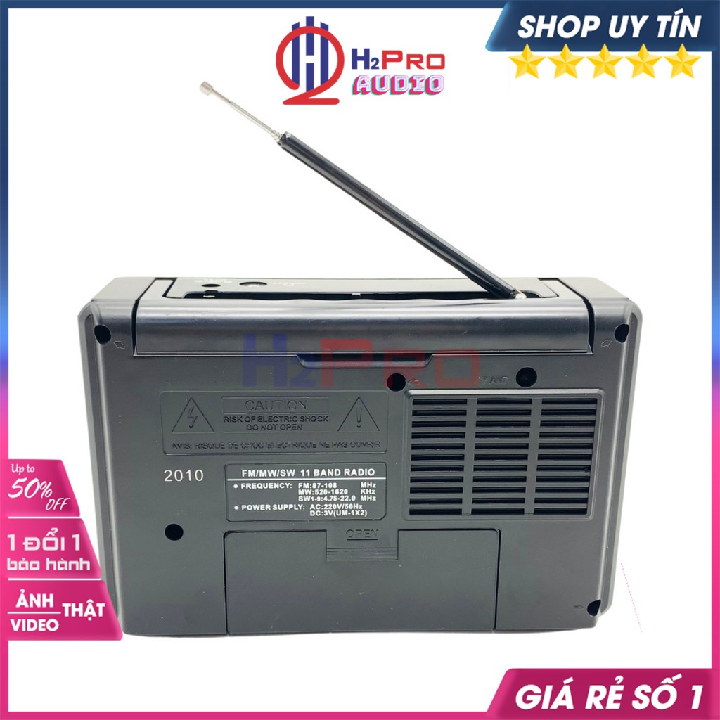 Đài Radio Cho Người Già, Đài Radio Sony SW-999AC FM-MW-SW1-9, Bắt Khoẻ, Có Jack Tai Nghe (Quà 20K 2 Pin Đại)-H2Pro Audio