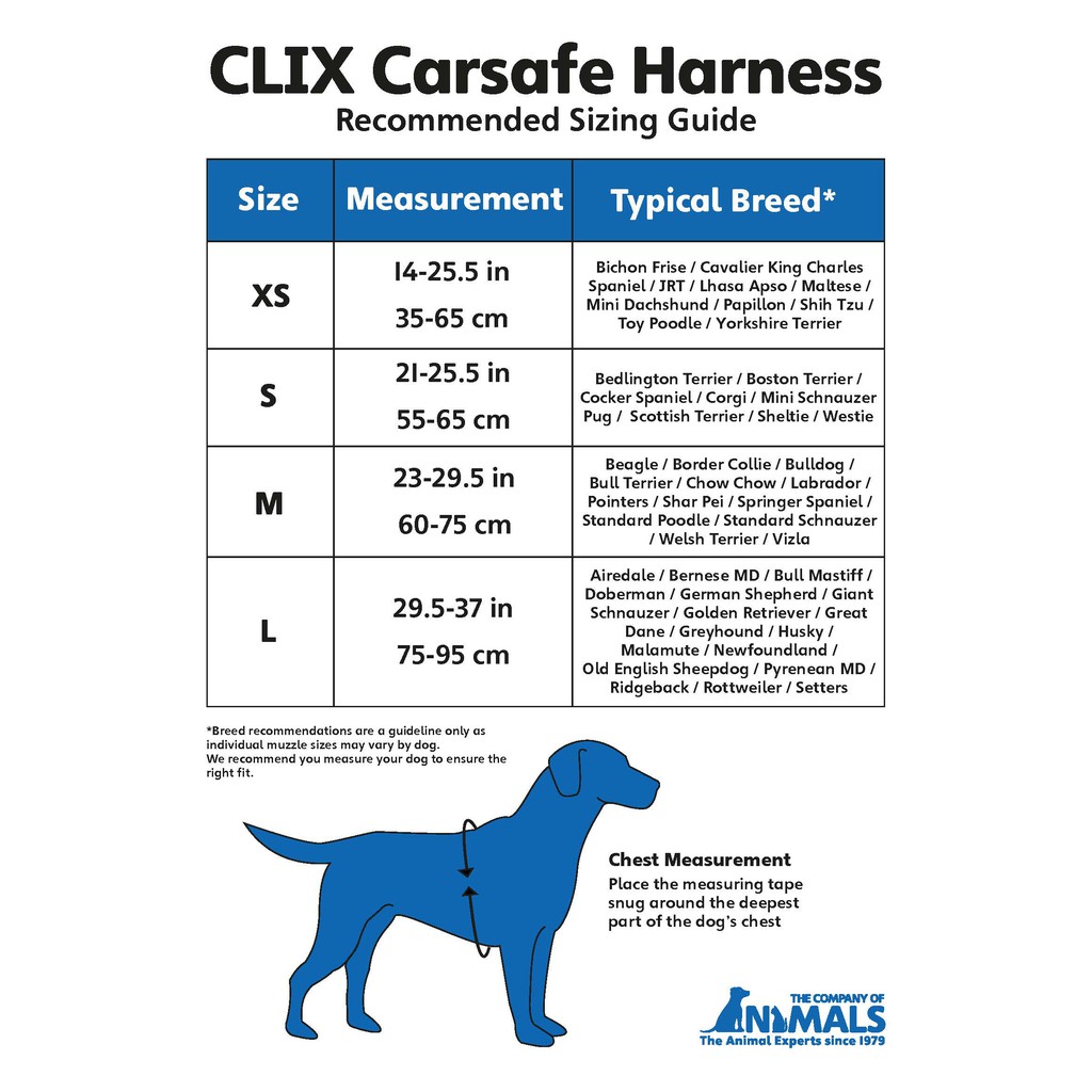 [xuất xứ Anh] Đai an toàn đi xe ô tô cho chó CLIX CLIX CARSAFE BELT