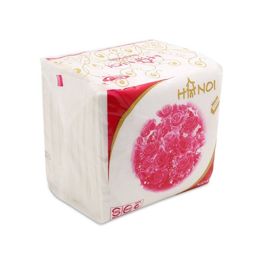 Khăn Giấy Ăn Hà Nội Hoa Hồng Gói 100 Tờ