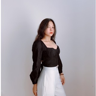 Áo crop cúp cột nơ hở lưng - MSA998 - 2 màu