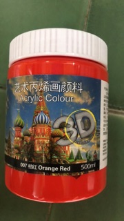 Màu acrylic 3D màu ngoài trời (500ml)