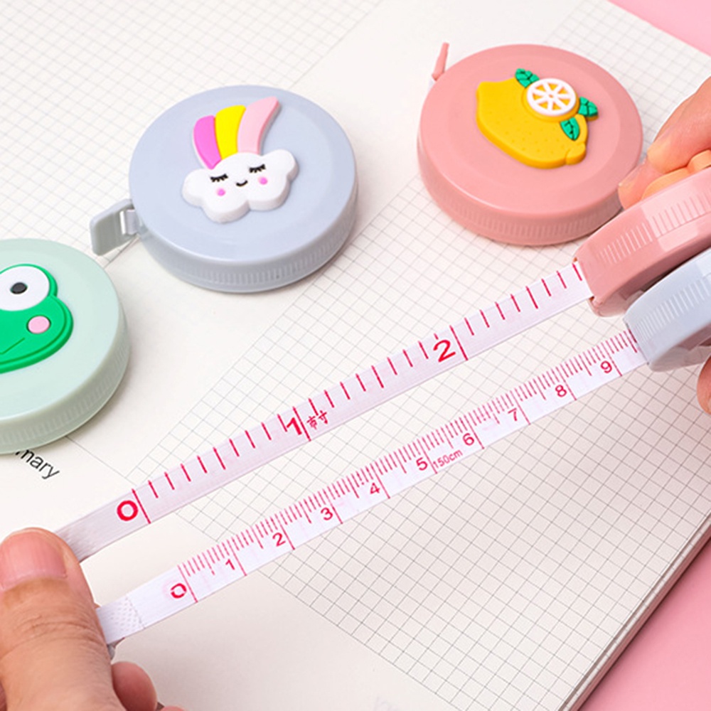 1 Thước Dây Mềm Họa Tiết Trái Cây Hoạt Hình Màu Ngẫu Nhiên Màu Sắc