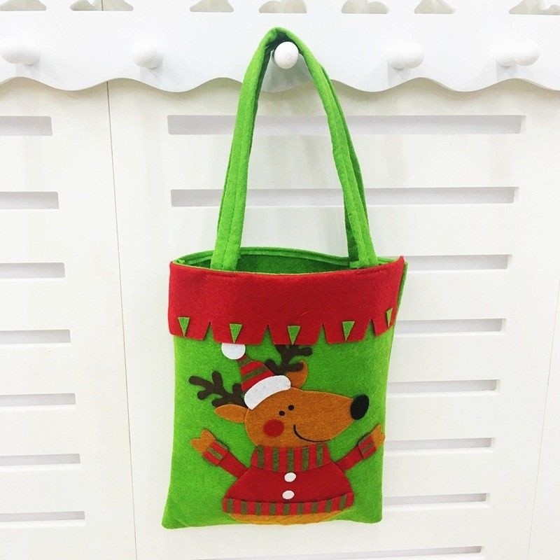 Christmas Santa Claus Snowmen Gift Candy Bag Children Storage Bag