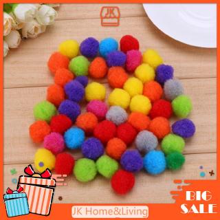 Bóng lông xù trang trí rèm cửa thủ công cho gia đình